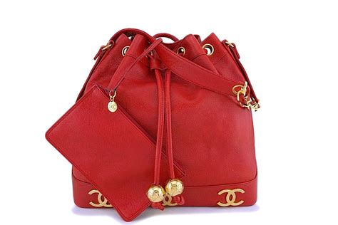 chanel red drawstring bag|chanel bucket bag 2020.